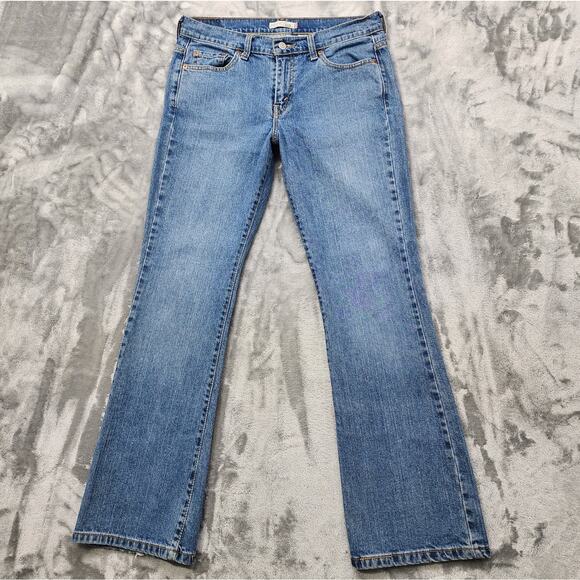 Levi's Jeans Womens 10 Blue 515 Mid Rise Boot Cut Stretch Denim Casual Preppy - Picture 1 of 14